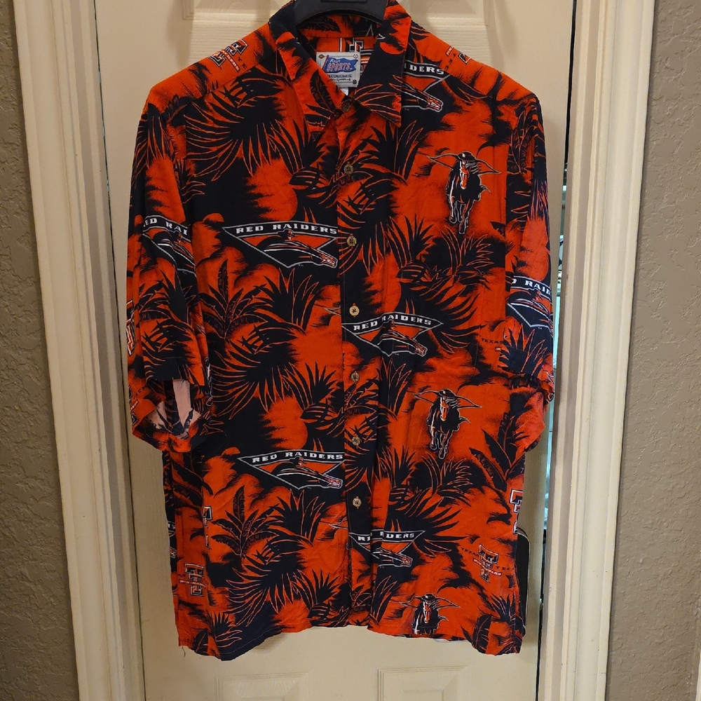 Reyn Spooner Vibrant Red and Black Men's Shirt